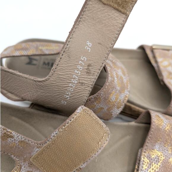 Mephisto Dominica Platform Sandal Women's Light Taupe Boa Size US7.5 EU38 - Picture 11 of 13